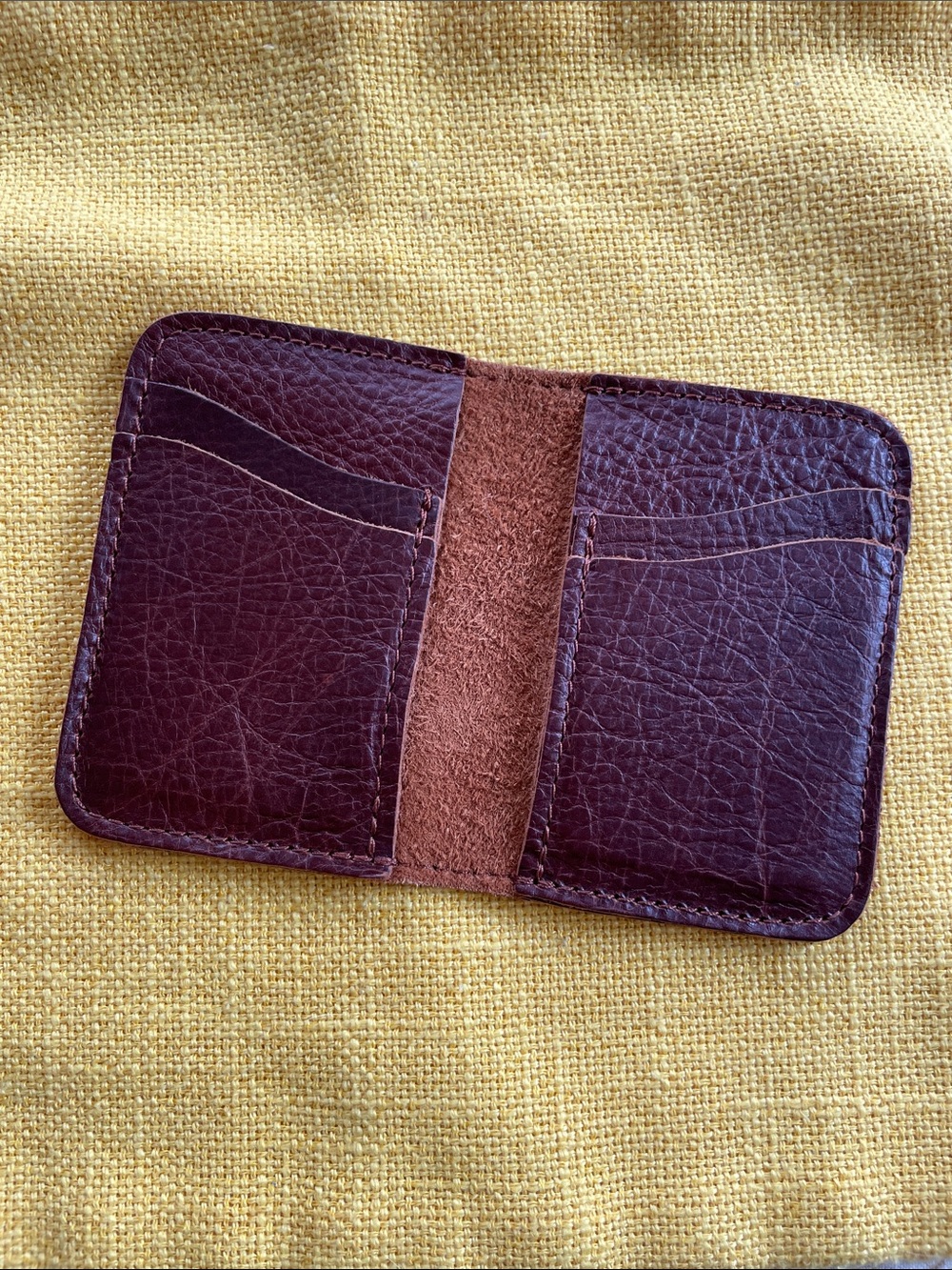 Portland Leather Brown Leather Card & Key Holder - Never used - Picture 2 of 5